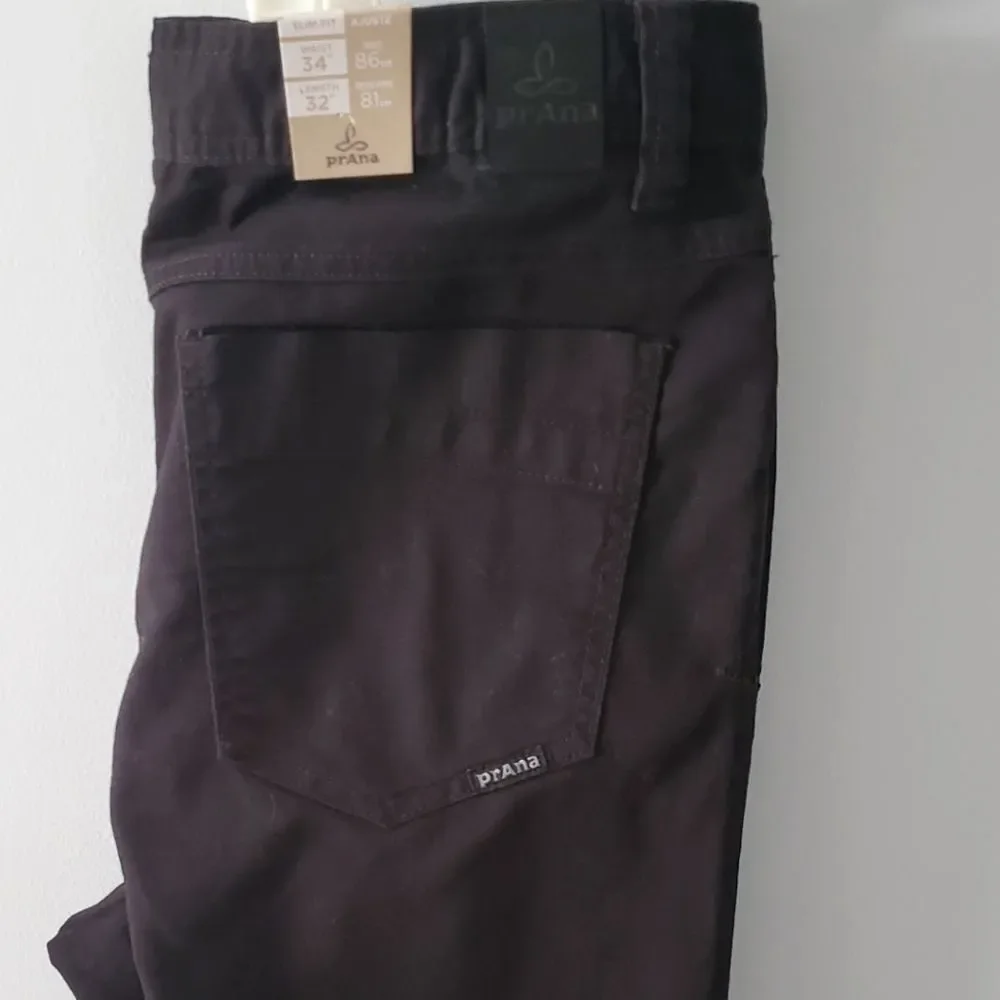 Men's Prana Bridger Slim Fit Black Out Jeans Size 34/32